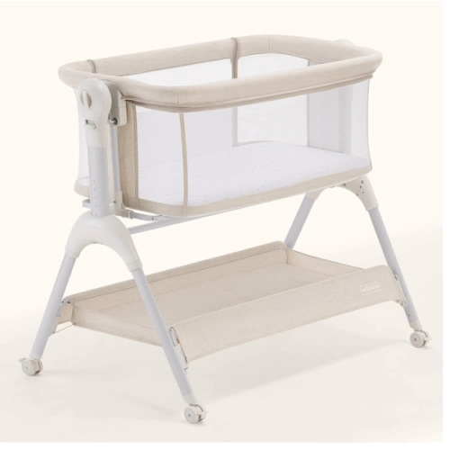 HARPPA Cuddly Sway | 3-in-1 Rocking Baby Bassinet & Bedside Sleeper with Anti-Reflux Mattress for Newborns | Attaches to Bed, Adjustable Height, Tool-Free Setup, Portable Wheels, CPSC Certified, Gentle Rocking Motion | Ideal for Infants, Safe Co-Sleeping