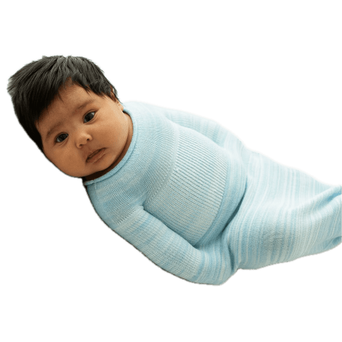 Swaddelini Blue Swaddle Sleep Sack, 0-3 Months, 6-12 Pounds
