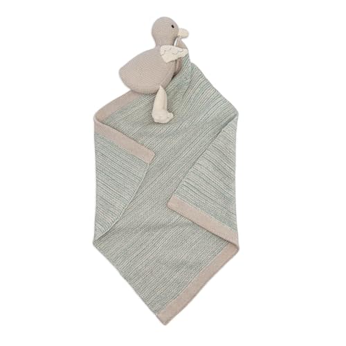 Crane Baby Lovey Blanket, Security Blankets for Babies, Georgie The Goose Security Blanket, Soft 100% Cotton, Goose Baby Items, Neutral Gifts for Babies