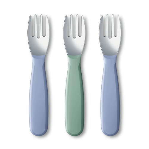 NUK First Choice Kiddy Cutlery Forks, 3 Pack
