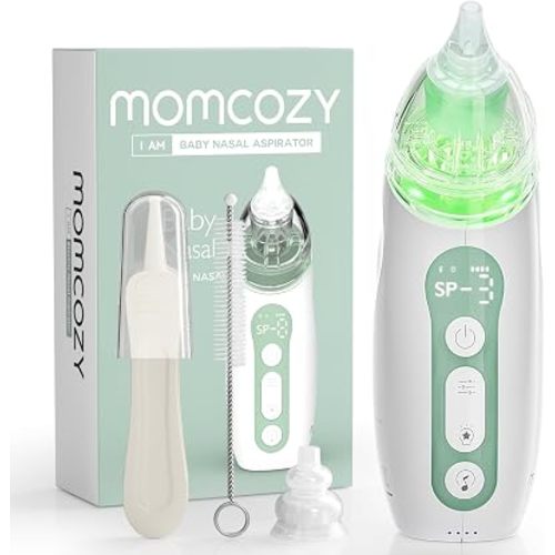Momcozy Electric Nasal Aspirator for Baby, 3 Levels, Light and Music