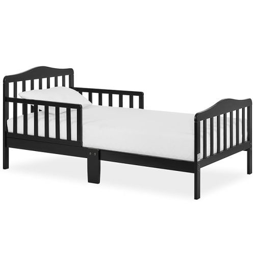 Dream On Me Classic Design Toddler Bed In White, Greenguard Gold And JPMA Certified, Low To Floor Design, Two Side Safety rails, Non-Toxic Finishes, Wooden Nursery Furniture