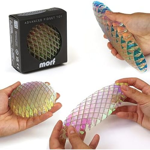 Morf Fidget Worm Toy - Desk Fidgets for Adults - Quiet Worm Fidget Toy Sensory Toys - Fun and Interactive Fidget Toy for Kids - USA Patent Pending Figgy Toys (Unicorn, Small)