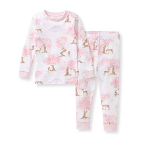 Cherry Blossom Tree Organic Cotton Two-Piece Pajamas – Burt's Bees Baby