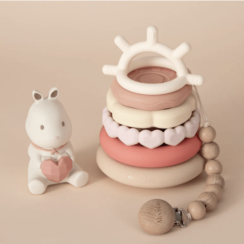 Bunny Stacking Teething Rings