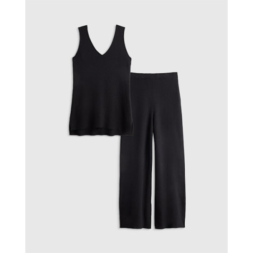Cotton Cashmere Modern Mama Set in Black