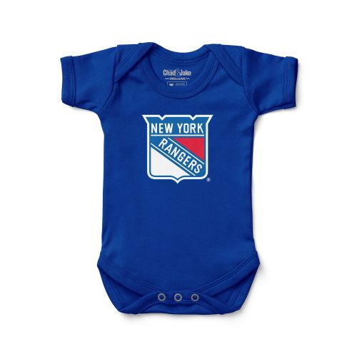 Newborn & Infant New York Rangers Chad & Jake Blue Primary Logo Bodysuit