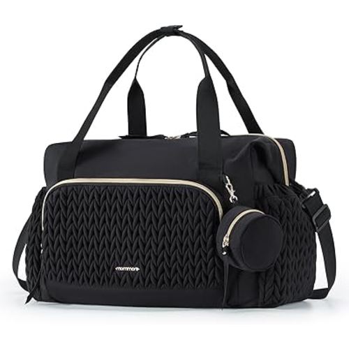 mommore Diaper Bag Tote, Large Capacity Travel Diaper bags, Hospital Bag for Labor Delivery, Baby Bag with Pacifier Case | Hospital Bag