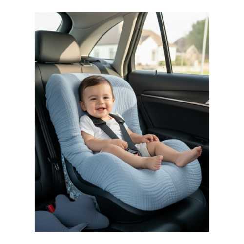 Organic Muslin Baby Car Seat Cover Liner: Breathable Cotton , stroller cover