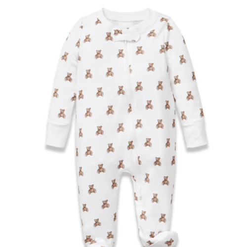Baby's Pima Romper in Teddy Tales