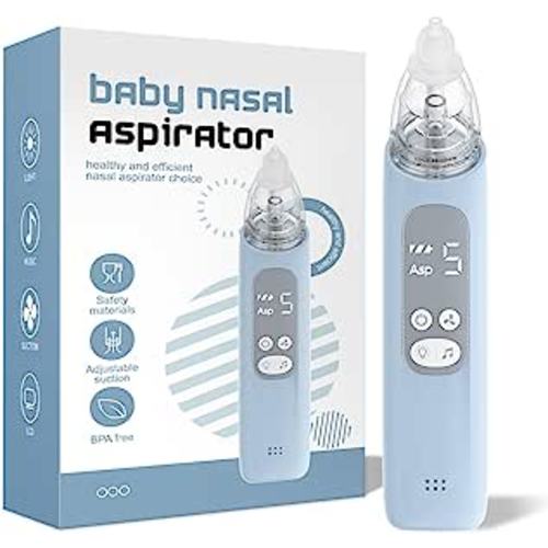Amazon.com: Baby Nasal Aspirator, Electric Nose Sucker with 5 Levels Suction, Soothing Light & Nursery Rhymes : Baby