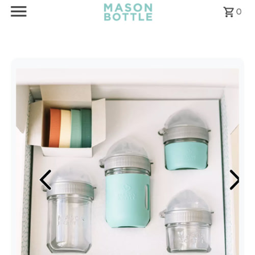 Healthy Baby Starter Gift Set – Mason Bottle