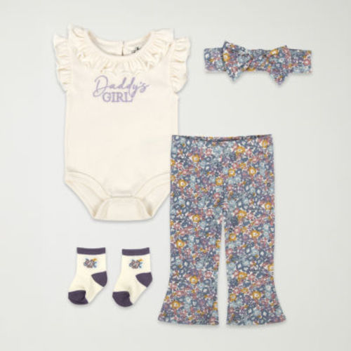 Baby Essentials Daddys Girl Baby Girls 2-pc. Pant Set