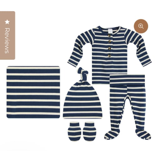 Jack Ribbed Newborn Hat Bundle (Top + Bottom)