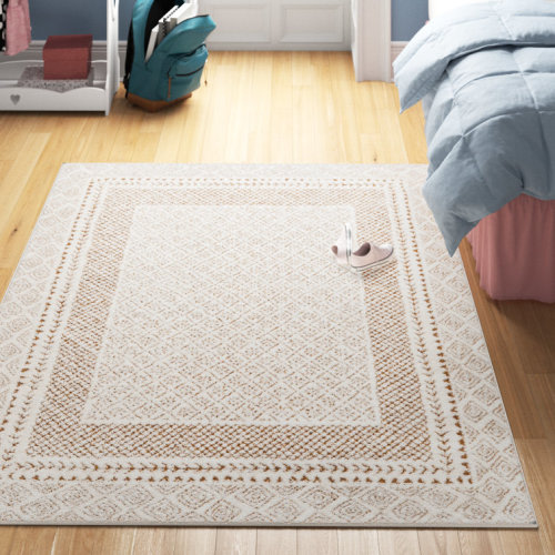 Calvo Machine Woven Oriental Brown Area Rug