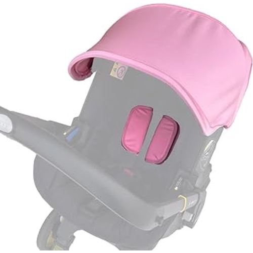Stroller Replacement Accessories Canopy, Protection Shield, Textile Sun Shade Compatible with Doona Car Seat & Stroller (Light Pink)