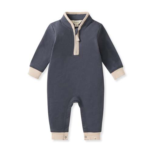 Quarter Zip Baby Boy Jumpsuit – Burt's Bees Baby