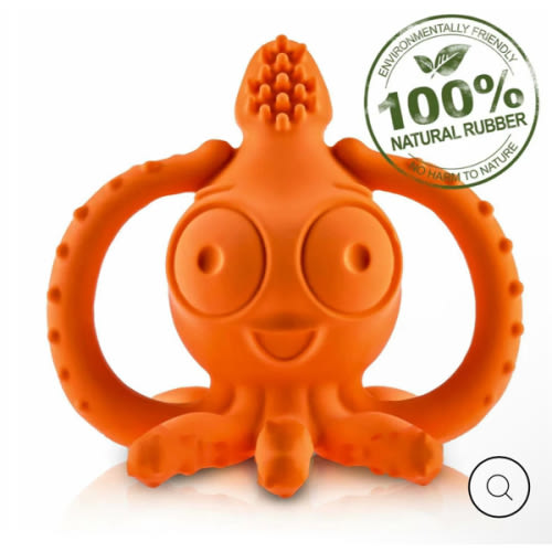 CaaOcho Sqwiddle the Squid Teething Toothbrush – The Natural Baby Company