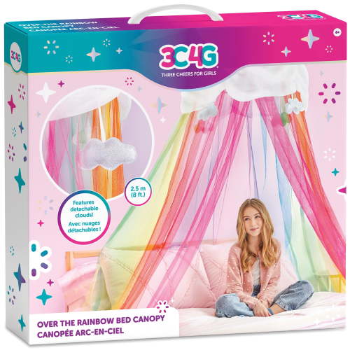Under the Rainbow Multicolor Round Bed Canopy