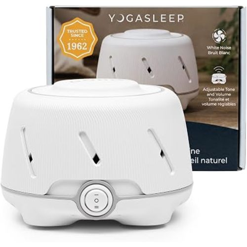 Yogasleep Dohm (White/Gray) The Original White Noise Machine, Relaxing Natural Sound from a Real Fan, Sleep Aid & Noise Cancelling for Adults & Baby, Office Privacy & Meditation, Baby Registry