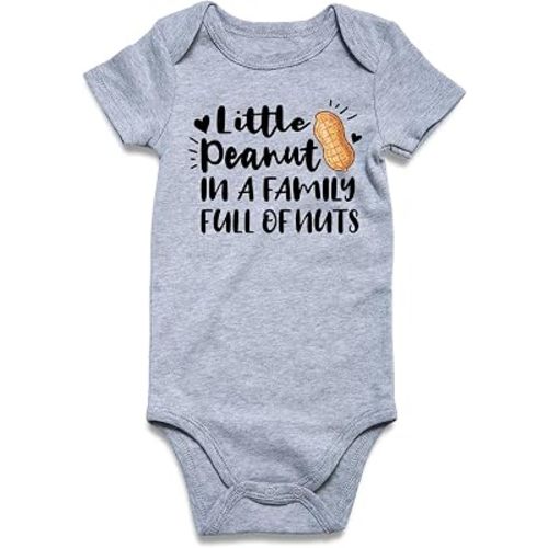 Loveternal Neutral Baby Girls Boys Cotton Romper Cute Saying Newborn Clothes 0-12 Months