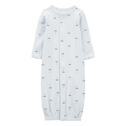 Baby Boy Preemie Sailboat Sleeper Gown | Carter's