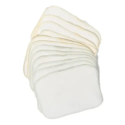 Organic Brushed Cotton Wash Cloth - Pack of 12