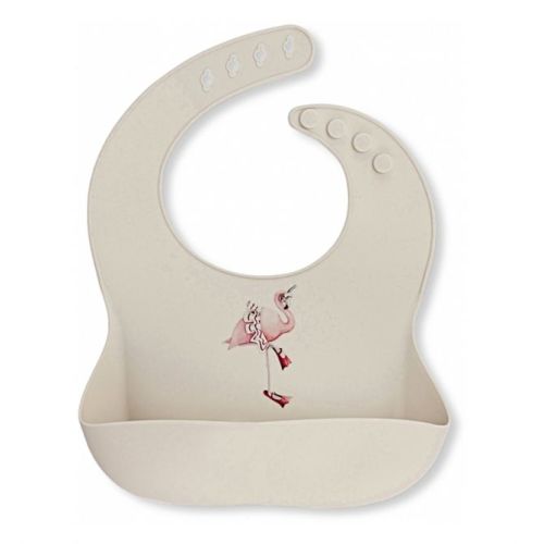 Bib Silicone Flamingo