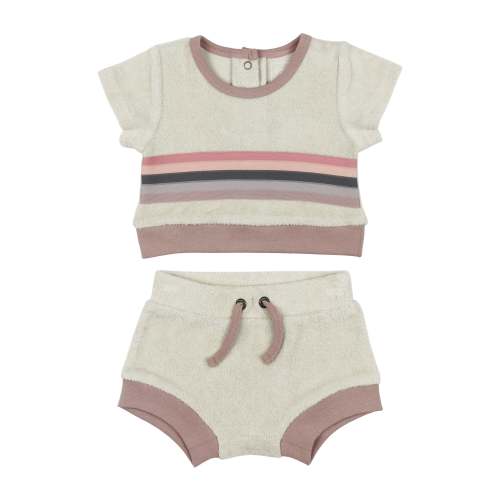 Pinks | Organic Terry Cloth Tee & Shortie Set – L'ovedbaby
