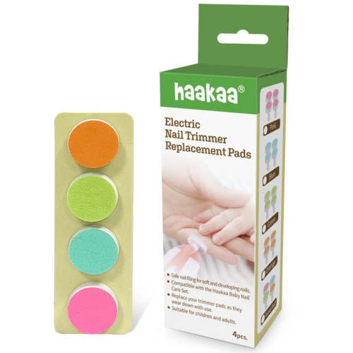 Haakaa Nail Trimmer Replacement Pads, 4 PK Assorted (All Colors)