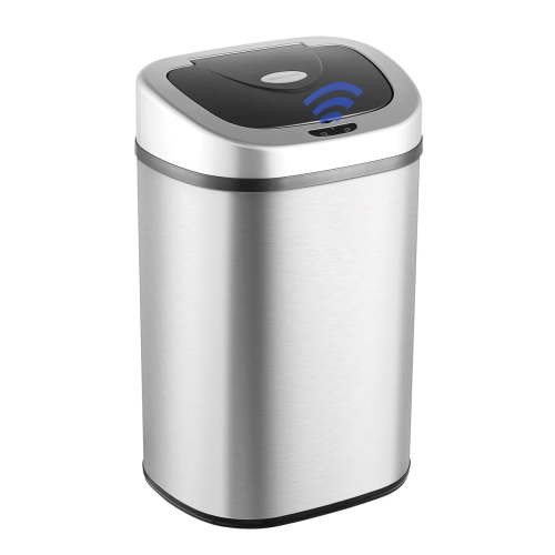 Nine Stars Large 21.1 Gallon Touch Trash Can, Automatic Motion Sensor, Stainless Steel Garbage Bin