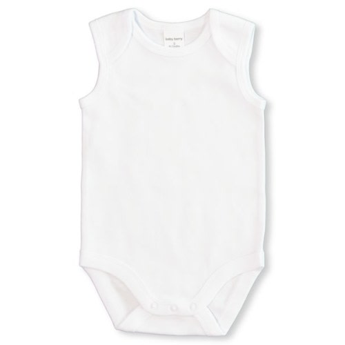 Medium Pink Baby Sleeveless Bodysuit | Best&Less™ Online