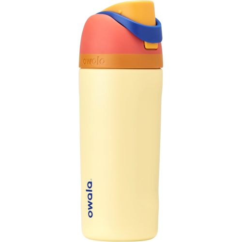 Owala Kids FreeSip Insulated Stainless Steel Water Bottle with Straw for Sports, Travel, and School, BPA-Free Sports Water Bottle, 16 oz, Misty Horizon