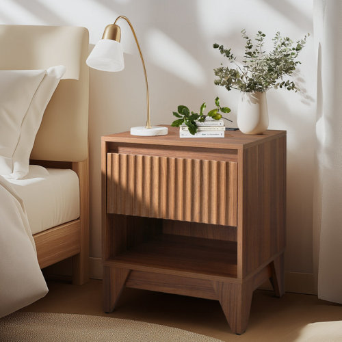 Ebern Designs Dejesus 1 - Drawer Nightstand With Charging Station, Versatile Side Table With Storage & Reviews | Wayfair