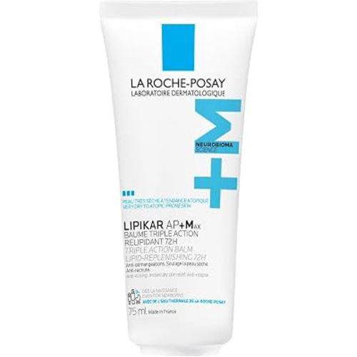 La Roche Posay Lipikar Baume AP+Max, Body Lotion for Dry Skin, Soothing Cream with Shea Butter & Niacinamide for Body, Face & Hands, Fragrance Free, Recommended by Dermatologists