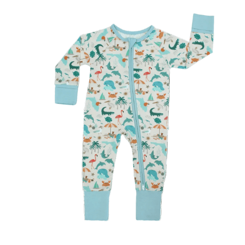 Explore Florida Souvenir Bamboo Convertible Baby Pajamas