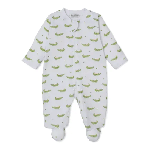 Crocodile Camp Zip Footie Newborn