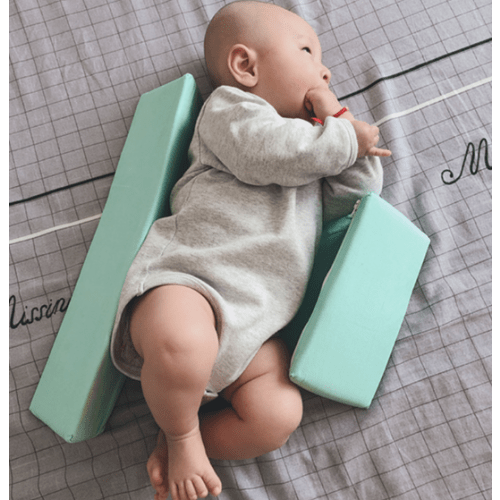 Anti-Roll Newborn Baby Side Sleeper Pillow Wedge with Removeable Cover