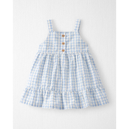 Baby Girl Seersucker Dress Made with Organic Cotton - Little Planet | Carter's
