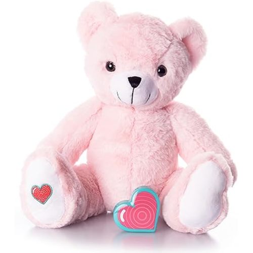 My Baby’s Heartbeat Bear, 20 Second Re-Recordable Digital Voice Recorder Plush Keepsake for Baby’s Heartbeat Memory, Pregnancy Keepsake (Not a Medical Device), Pink