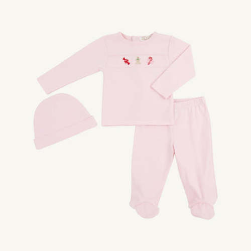 Hart's Hold Me Set - Palm Beach Pink with Winter Sweets - 3/6m