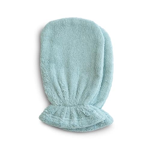 mushie Baby Bath Mitt | Organic Cotton | Pack of 2 (Sea Mist)