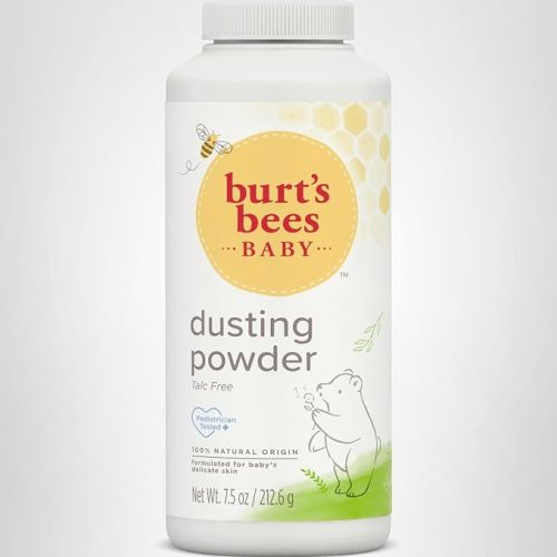 Burt's Bees Baby Dusting Powder, 100% Natural Origin Baby Powder Talc-Free, 7.5 oz. Bottle