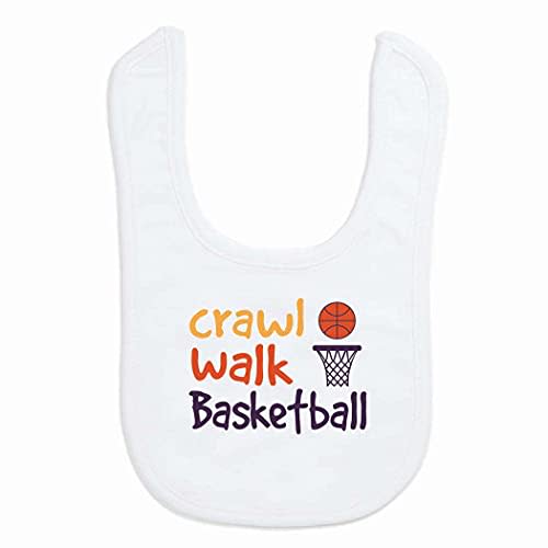 ChalkTalkSPORTS Basketball Baby & Infant Bibs | Soft Microfiber Basketball Baby Bibs
