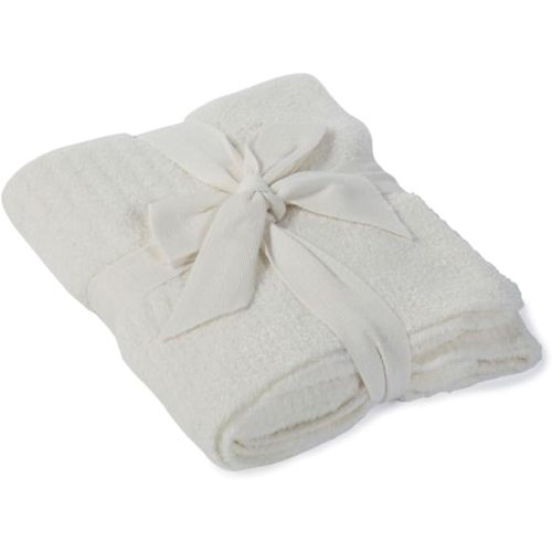 Barefoot Dreams® CozyChic Lite® Ribbed Blanket, Pearl, 30"x40"