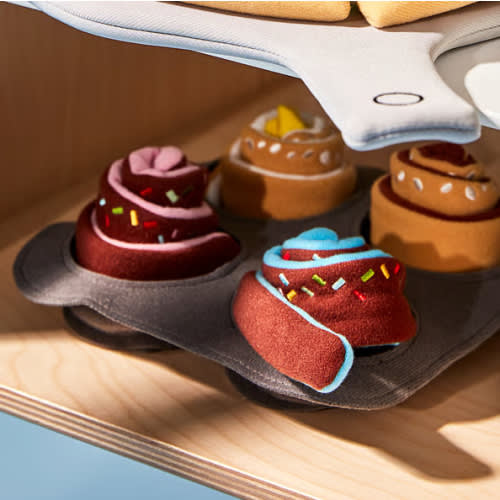 DUKTIG 6-piece roll set - cinnamon/bun