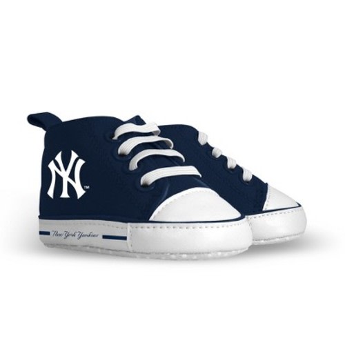 New York Yankees Baby High-Top Sneakers, Unisex Pre-Walkers, MLB Infant Shoes, One Size