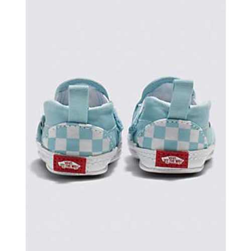 Infant Slip-On V Crib Checkerboard Shoe