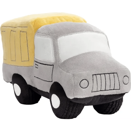 Bedtime Originals Construction Zone Plush Dump Truck Stuffed Toy - Gray/Yellow