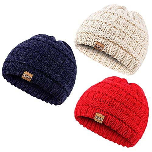 REDESS Baby Kids Winter Warm Hats, Infant Toddler Children Beanie Knit Cap Girls Boys